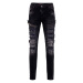 CIPO & BAXX kalhoty pánské CD555 L:32 black slim fit
