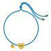 Náramek Mini Heart Blue Gold I love KUKU