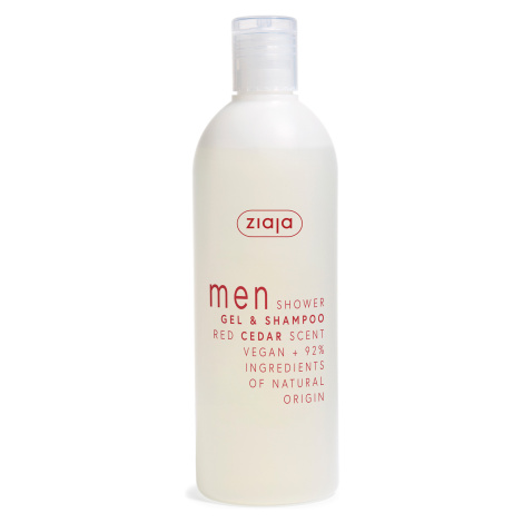 Ziaja Sprchový gel a šampon Red Cedar Men (Gel & Shampoo) 400 ml