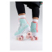 Rio Roller Script Adults Quad Skates - Teal / Coral - UK:9A EU:43 US:M10L11