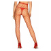 Žhavé punčochy S812 Tights red - Obsessive Červená