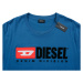 Pánské modré tričko Diesel s velkým našitým logem