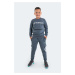 Slazenger Dion Unisex Kids Tracksuit Suit Dark Gray