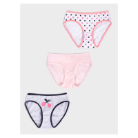 Yoclub Kids's Cotton Girls' Briefs Underwear 3-Pack BMD-0033G-AA30-002