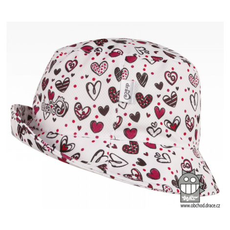 Funkční letní klobouk Dráče - Florida 16, bílá, srdce Barva: Bílá
