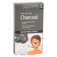 Beauty Formulas Charcoal čistící náplasti na nos 6 ks