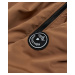 Dámská bunda v karamelové barvě s kožešinovou podšívkou (B8116-22)