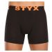 5PACK pánské boxerky Styx long sportovní guma černé (5U9602)