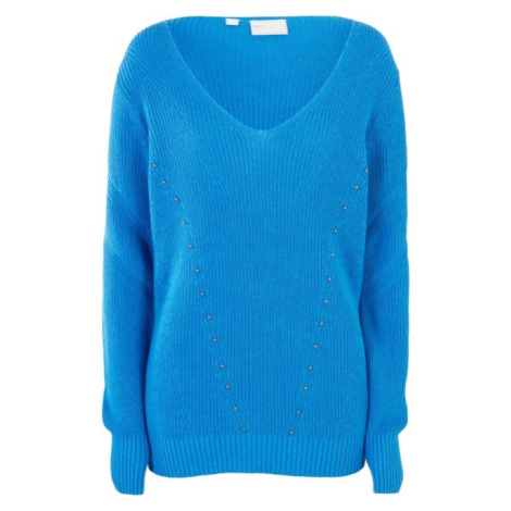 Bonprix BPC SELECTION svetr s podílem hedvábí Barva: Modrá, Mezinárodní