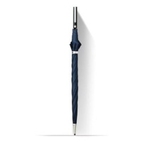 KRAGO Auto Open 8 žeber sklolaminátový rovný deštník se stylovou rukojetí Blue Silver