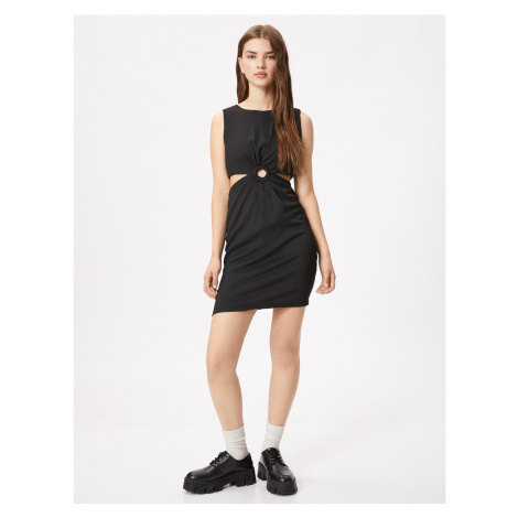 Koton Short Dress With Window Detail Sleeveless Round Neck