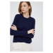Vlněný svetr Polo Ralph Lauren dámský, tmavomodrá barva, lehký