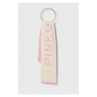 Dětský vlněný šátek Pinko Up růžová barva, vzorovaný