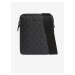 Černá pánská vzorovaná malá crossbody taška Calvin Klein