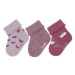 Sterntaler Dětské ponožky 3-pack Mice Lilac