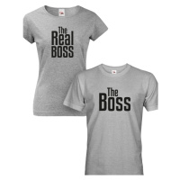 Párová trika The Boss a The Real Boss - ideální trika pro zamilované