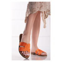 Oranžové nízké pantofle Catalina