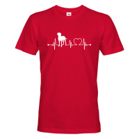 Pánské tričko pro milovníky psů s potiskem Vymarský ohař tep -  skvělý dárek