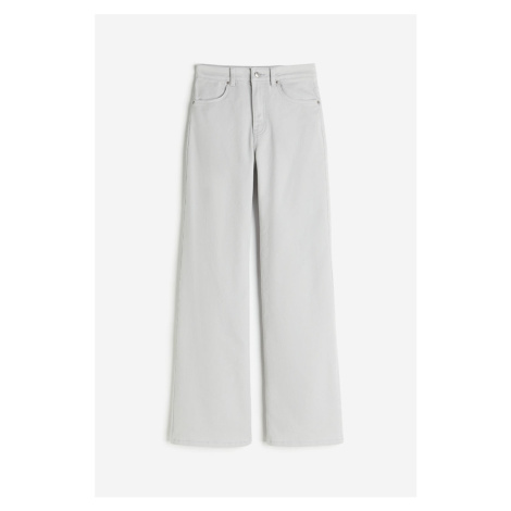 H & M - Široké keprové kalhoty - šedá H&M