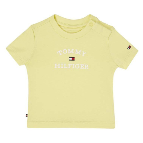 Kojenecké tričko Tommy Hilfiger žlutá barva