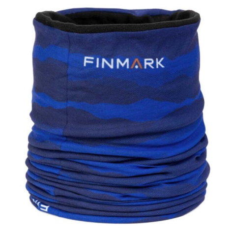 Finmark FSW-213 Multifunkční šátek s fleecem, modrá, velikost