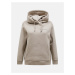 Mikina peak performance w original small logo hood avid beige