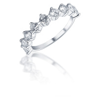 JVD Třpytivý stříbrný prsten se zirkony SVLR0426XH2BI 51 mm
