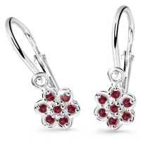 Cutie Jewellery Dětské náušnice z bílého zlata C2746-10-X-2 červená