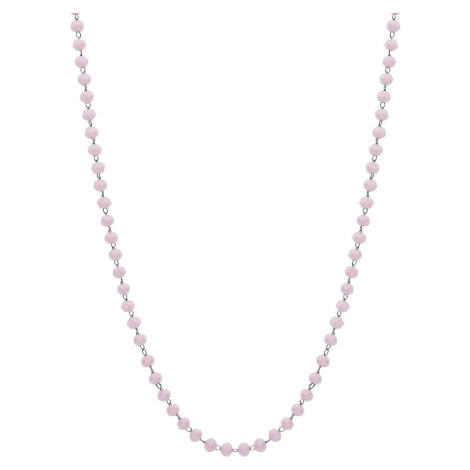 S`Agapõ Růžový korálkový náhrdelník na přívěsky Happy SHAC60 S'Agapõ