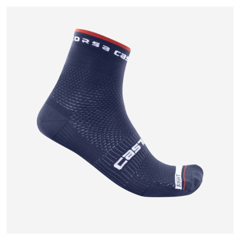 CASTELLI Cyklistické ponožky klasické - ROSSO CORSA PRO 9 - modrá