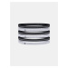 Sada šesti sportovních čelenek v šedé a černé barvě Under Armour UA HTR Mini Headband 6PK