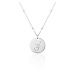 JVD Moderní stříbrný náhrdelník se zirkony Panna SVLN0327XH2BIPA (řetízek, přívěsek)