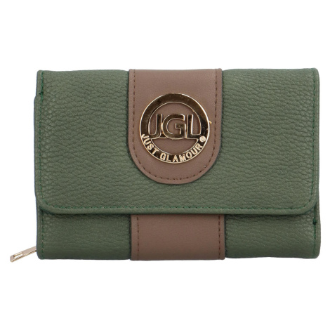 Trendy dámská koženková peněženka Lissia,  tmavě zelená