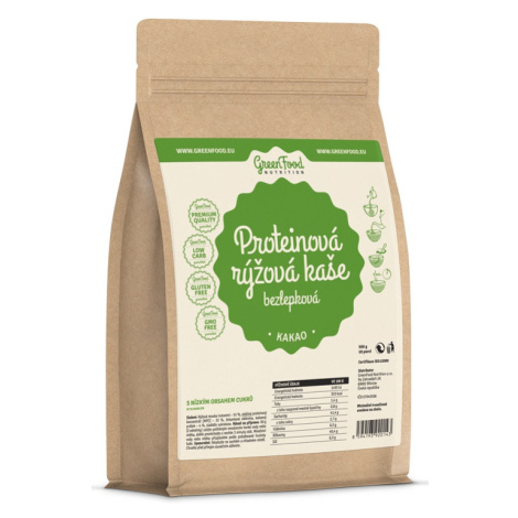 GreenFood Proteinová rýžová kaše bezlepková 500 g - vanilka GreenFood Nutrition