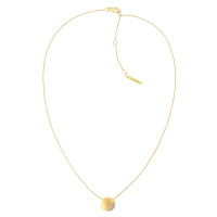 Calvin Klein Slušivý pozlacený náhrdelník s krystaly Minimal 35000144