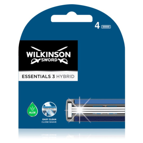 Wilkinson Sword Essentials 3 Hybrid náhradní břity 4 ks