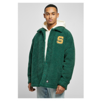 Starter Sherpa Shirt Jacket darkfreshgreen