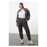 Trendyol Curve Anthracite High Waist Elastic Leg Knitted Jogger Sweatpants