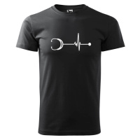DOBRÝ TRIKO Pánské tričko s potiskem Tep stetoskop
