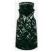Tmavě zelená lesklá vesta s lemovkami (7004BIG)