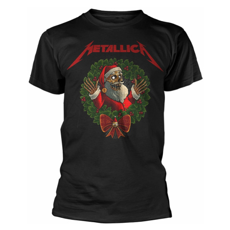 Metallica tričko, Creeping Santa Black, pánské PLASTIC HEAD