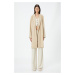 Koton Beige Women's Trench Coat