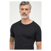 Bavlněné tričko BOSS černá barva, 50475284