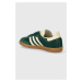 Kožené sneakers boty adidas Originals Samba OG W zelená barva, IE0872