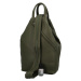 Stylový dámský koženkový batůžek Tutti, zelený
