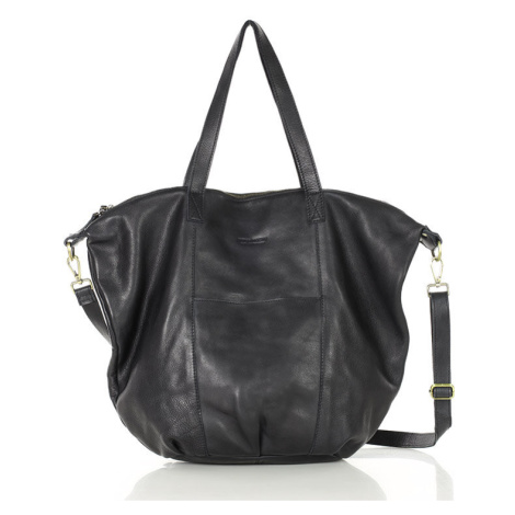 Dámská kožená shopper taška s kapsami - It bag Marco Mazzini handmade
