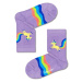HAPPY SOCKS RAINBOW TAIL Dětské ponožky, fialová, velikost