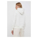 Mikina Calvin Klein Jeans dámská, béžová barva, s kapucí, s potiskem, J20J221335
