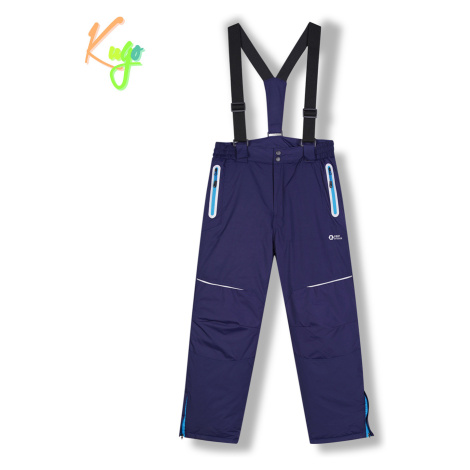 Chlapecké lyžařské kalhoty KUGO DK8231, tmavě modrá Barva: Modrá tmavě