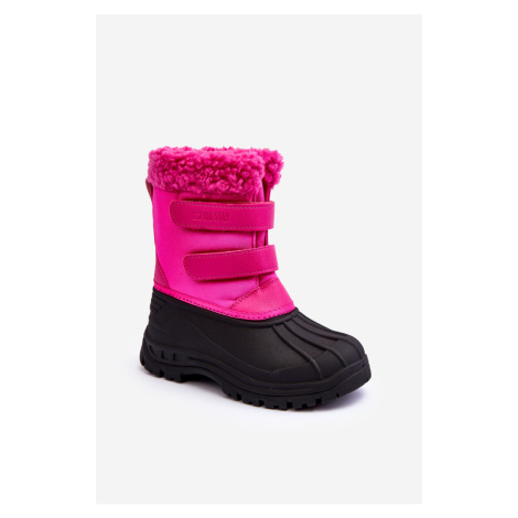 Dětské sněhové boty na zipy Big Star Fuksja MM374112